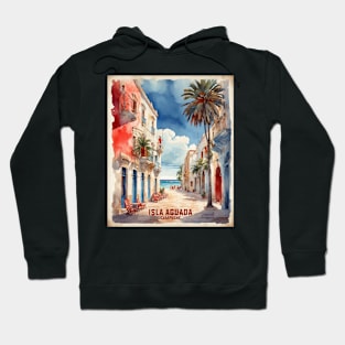 Isla Aguada Campeche Mexico Vintage Tourism Travel Retro Hoodie